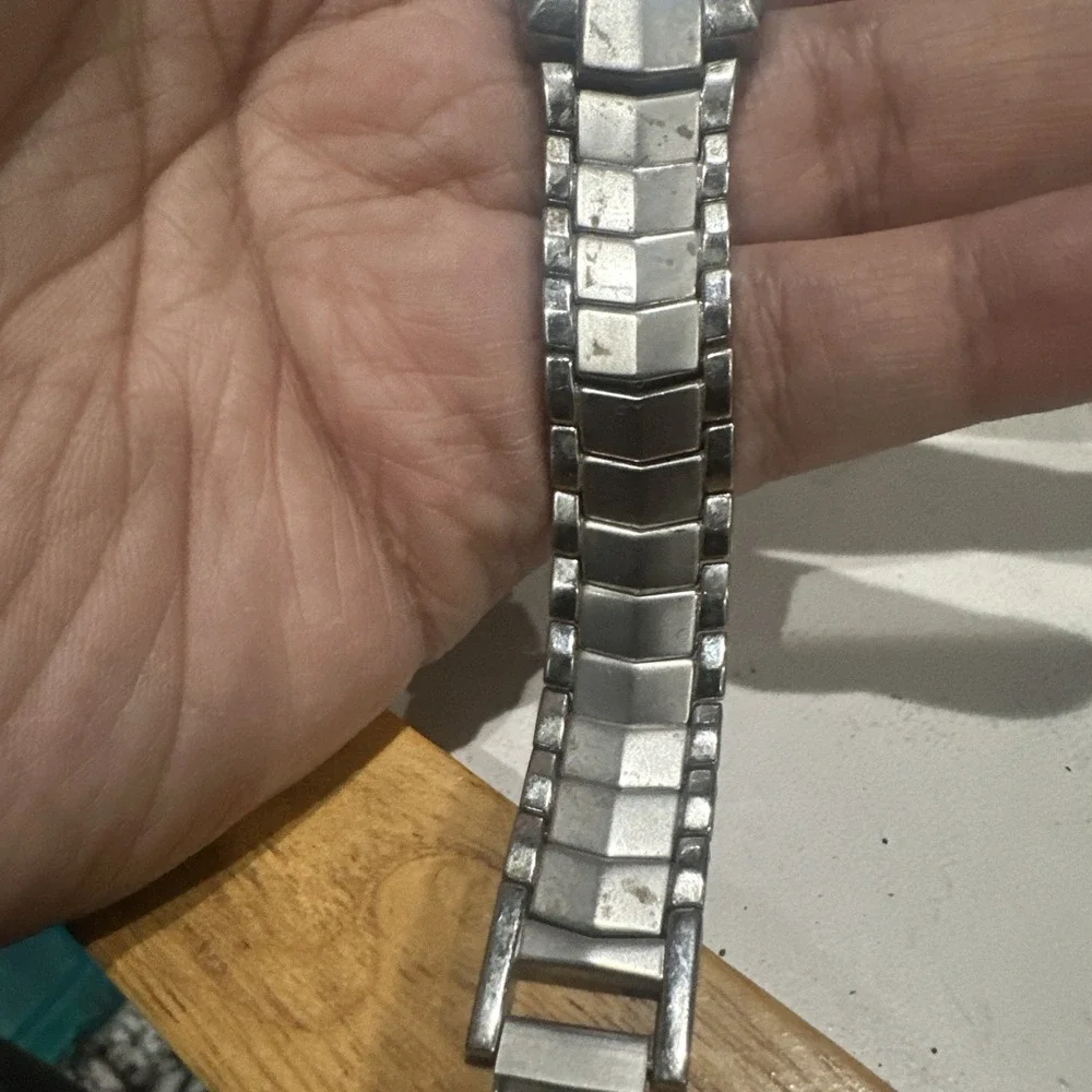 Vintage‎ Working Tropicana Express Silver Ladies Watch New Battery 21mm Fit 7.5